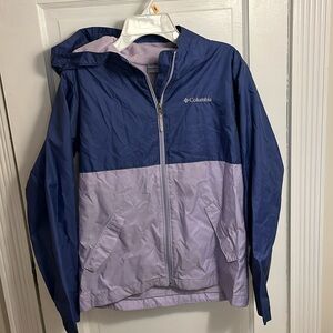 Kids L Columbia wind breaker purple